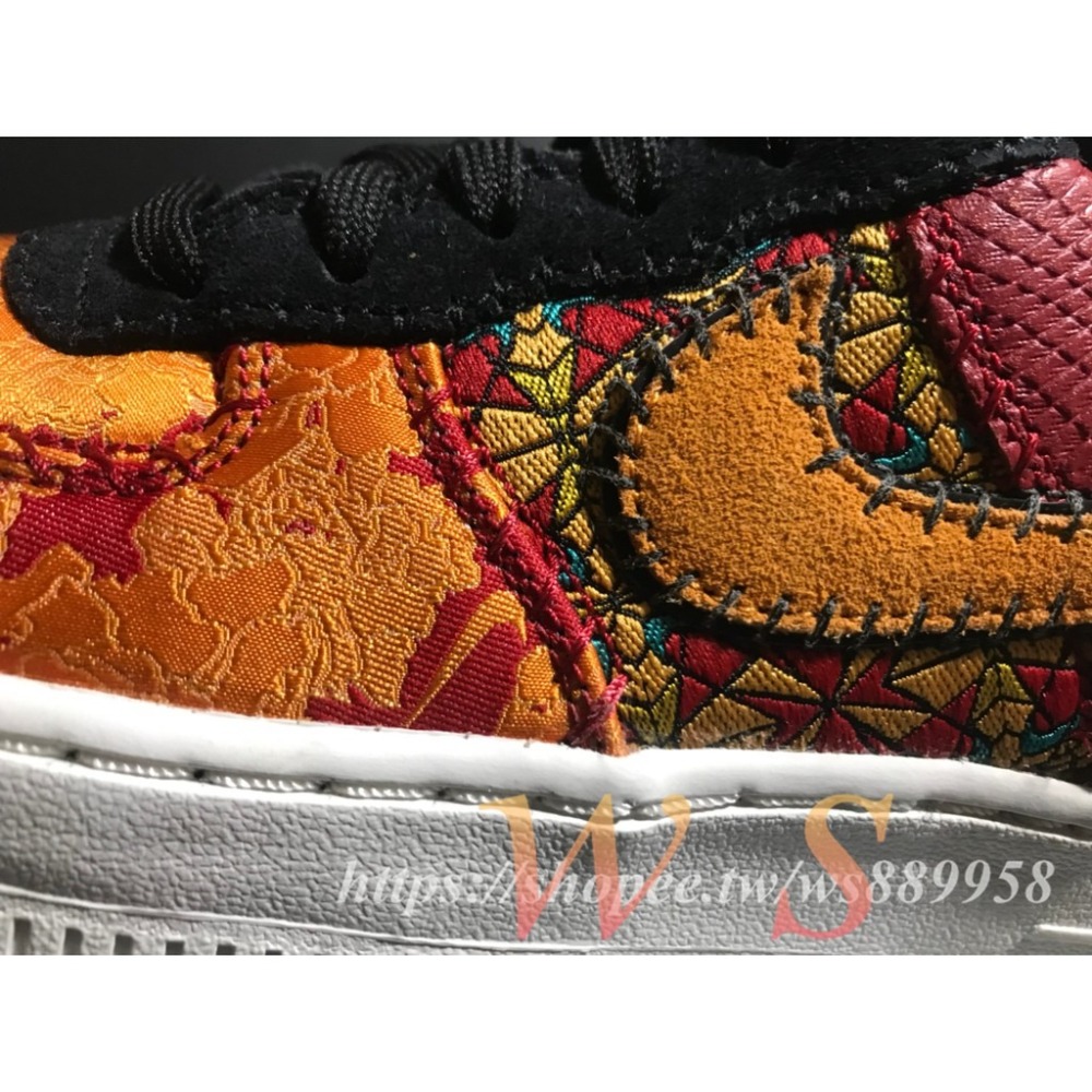 【WS】 NIKE AIR FORCE 1 ＇07 PRM CNY 中國年 新年配色 刺繡 妝容 AV5167-600-細節圖5