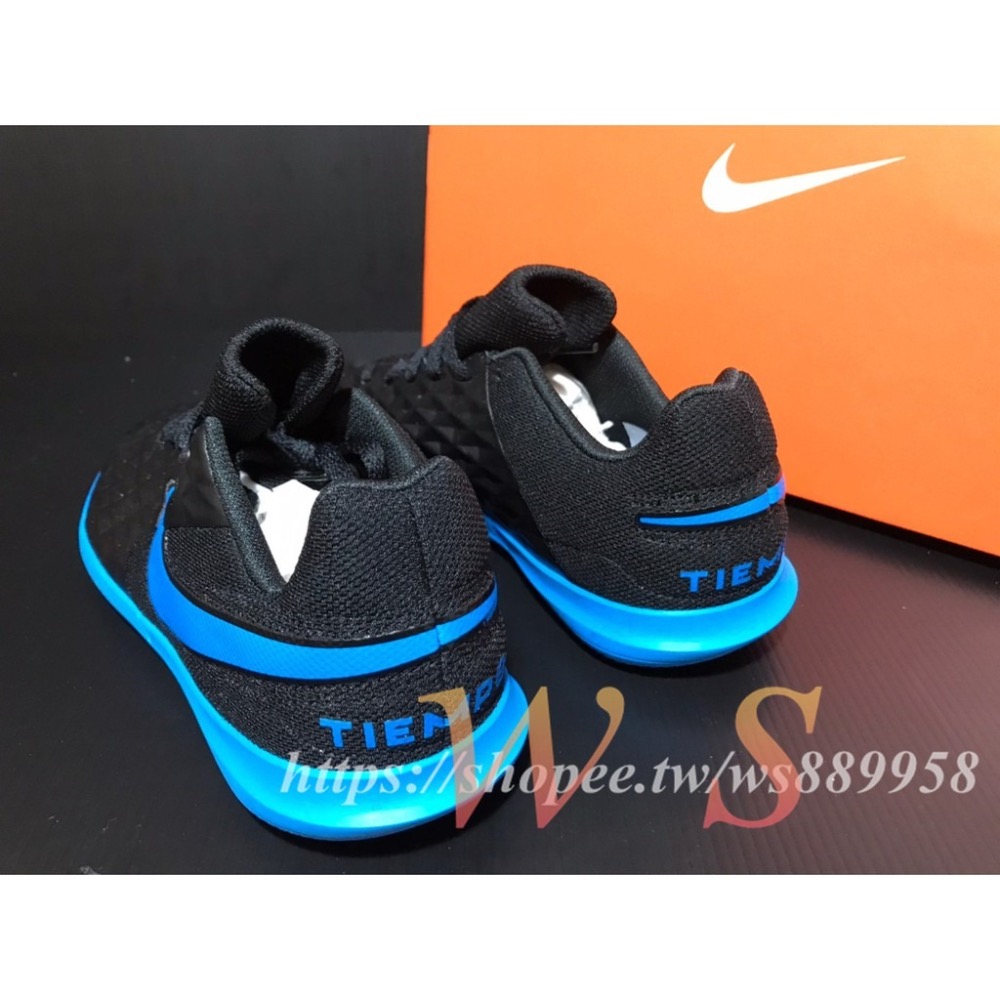 【WS】 NIKE Tiempo Legend 8 Academy IC 男 黑藍 足球鞋 AT5862-004-細節圖3