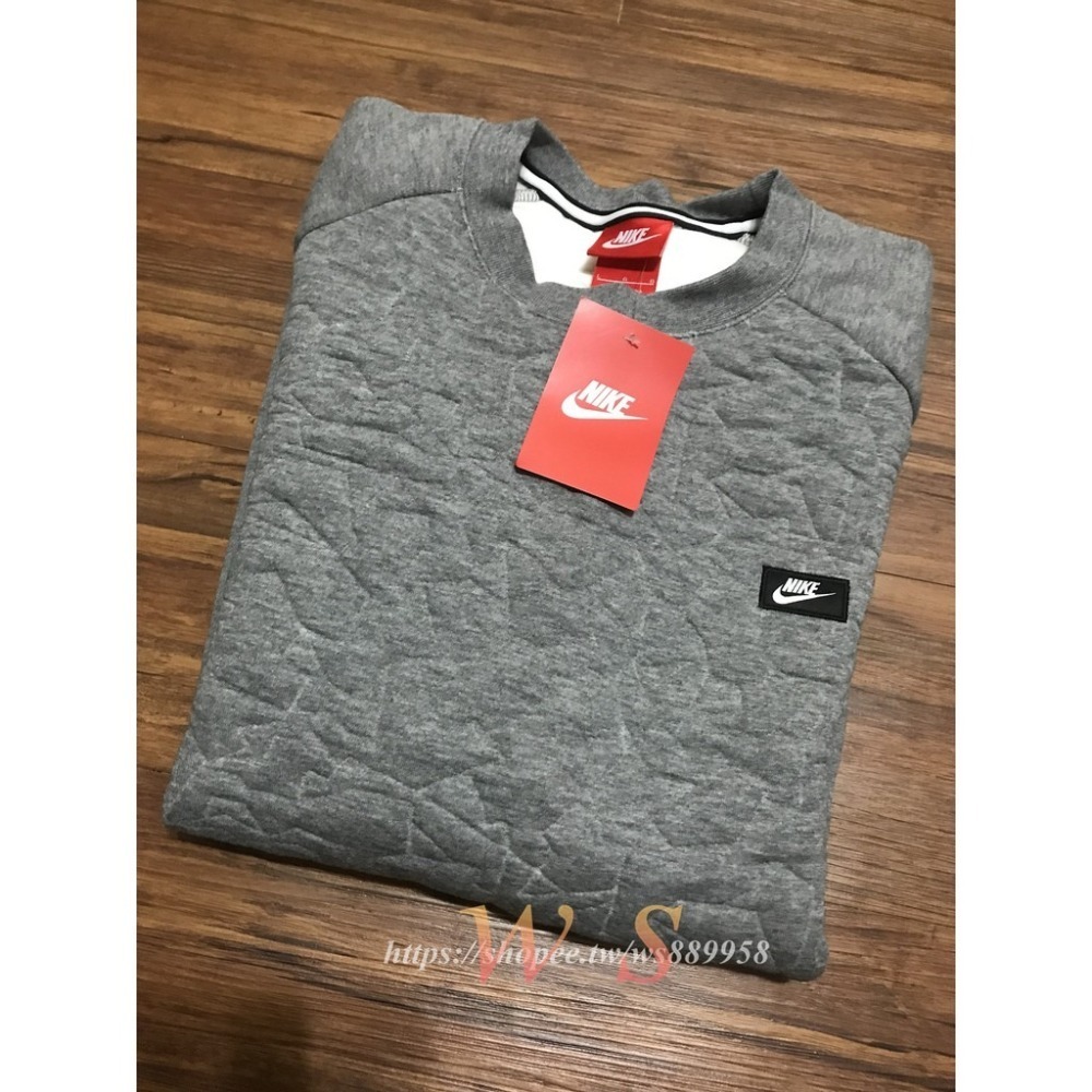 【WS】NIKE MODERN CREW BB 長袖上衣 大學T 圓領 棉質T 806680-091 L-細節圖6