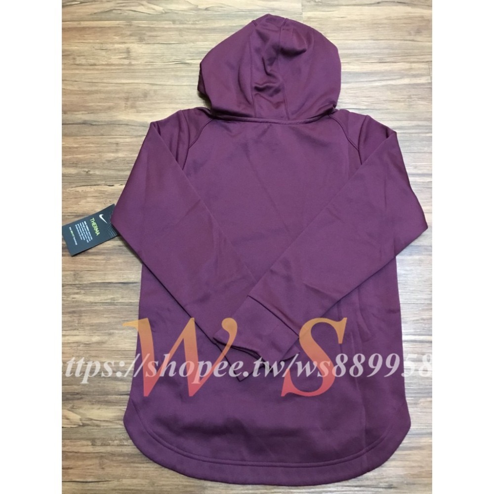 【WS】NIKE 童裝 大童 上衣 長袖 連帽 舒適 透氣 紫 856046-609-細節圖2