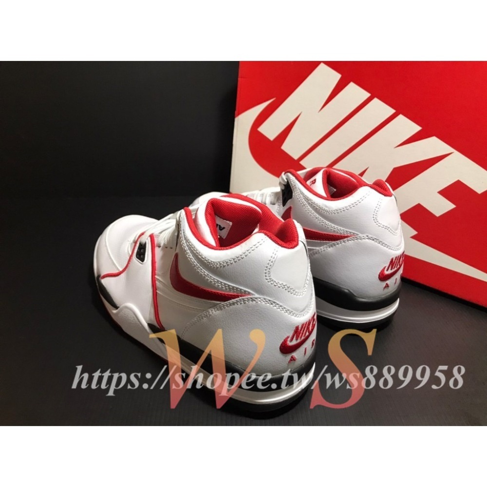 【WS】NIKE AIR FLIGHT 89 白紅 男款 AJ4 運動休閒 籃球鞋 CN5668-100-細節圖3