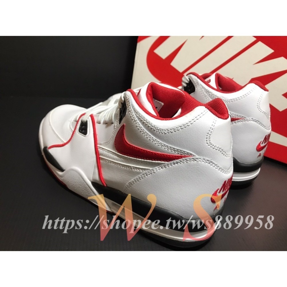 【WS】NIKE AIR FLIGHT 89 白紅 男款 AJ4 運動休閒 籃球鞋 CN5668-100-細節圖4