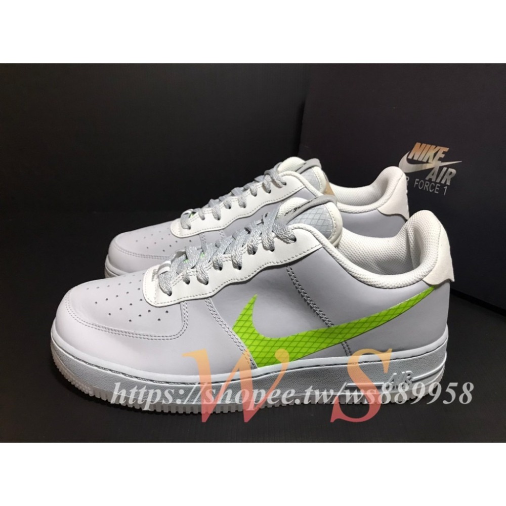 【WS】NIKE AIR FORCE 1 ＇07 LV8 男款 AF1 灰綠 運動 休閒鞋 板鞋 CD0888-002-細節圖2