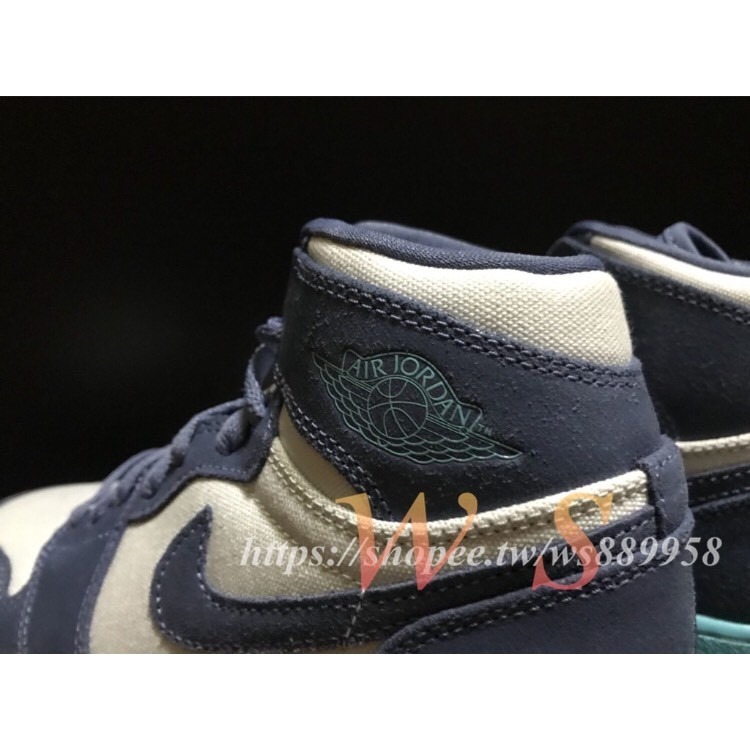 【WS】NIKE AIR JORDAN 1 RETRO HIGH GG 藍 AJ女鞋 332148-407 US3.5Y-細節圖6