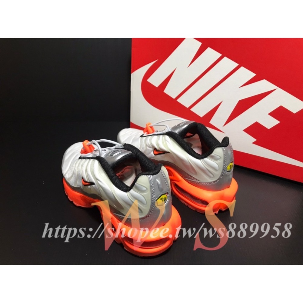 【WS】NIKE AIR MAX PLUS TXT TN (GS) 童鞋 復古 氣墊 休閒鞋 BQ8438-100-細節圖3