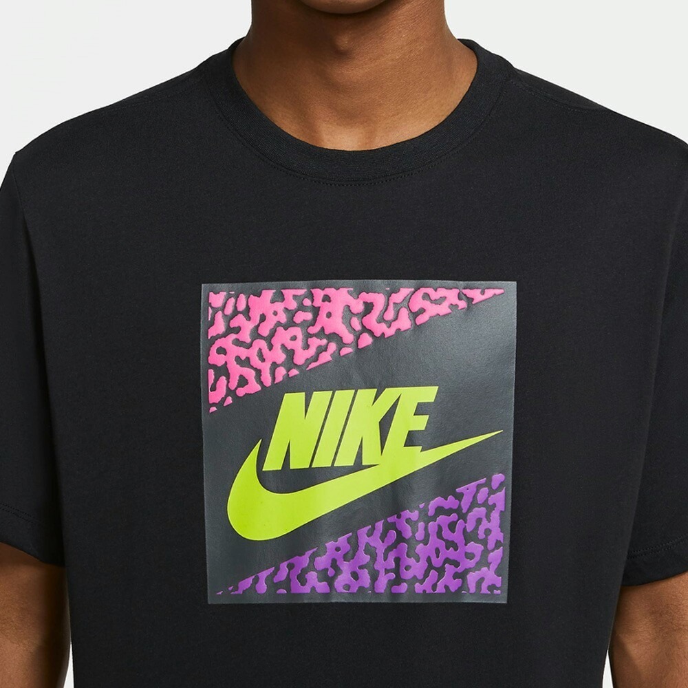 【WS】NIKE AS M NSW AQUA 黑 男款 幾何圖形 健身 運動 休閒 短T 上衣 CT6573-010-細節圖4