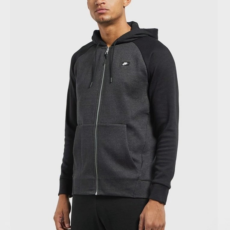 【WS】NIKE AS M NSW HERITAGE HOODIE FZ 灰 保暖 連帽 運動外套 928476-010-細節圖2