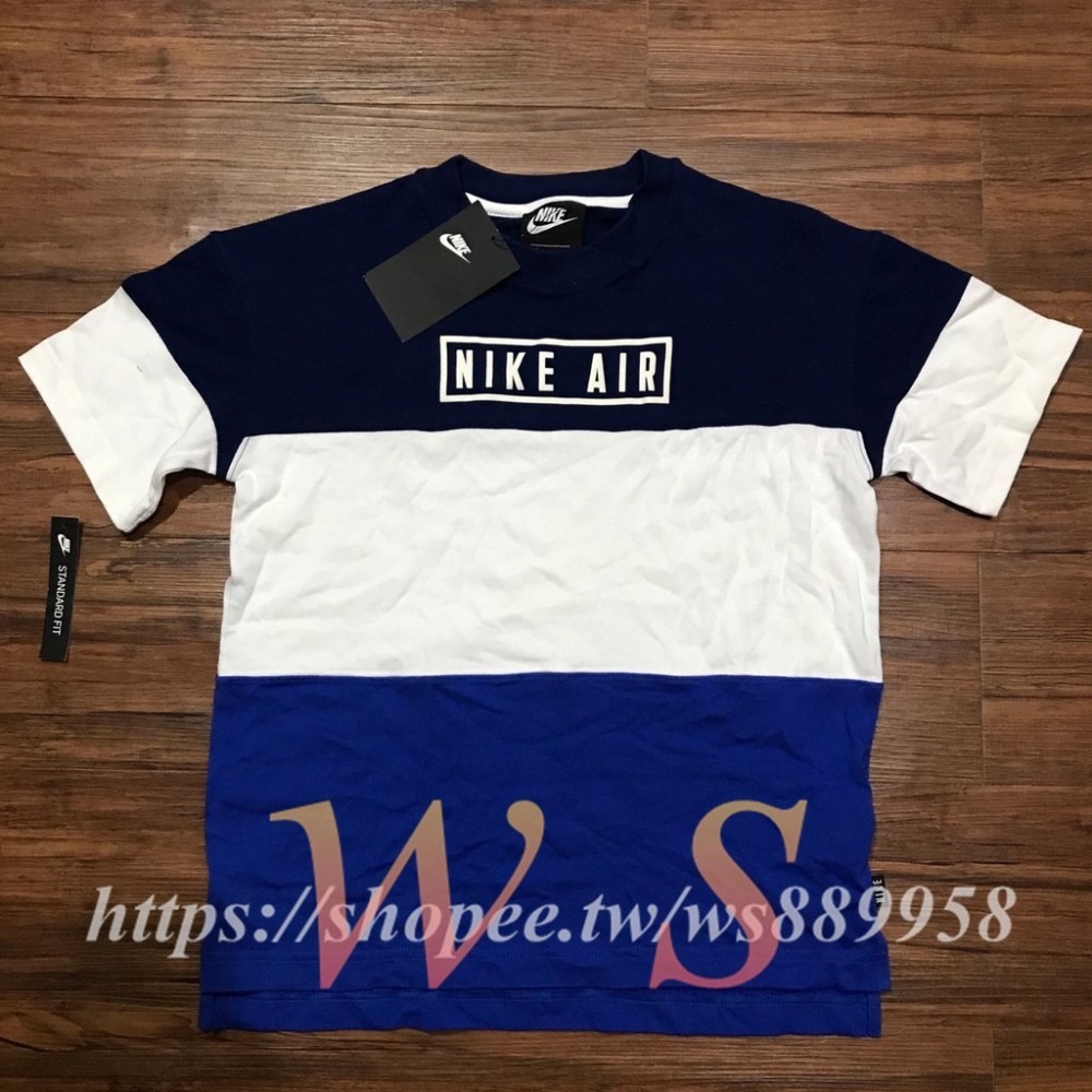 【WS】NIKE B NIKE AIR TOP SS 童裝 拼接 短袖上衣 BV3599-492-細節圖2