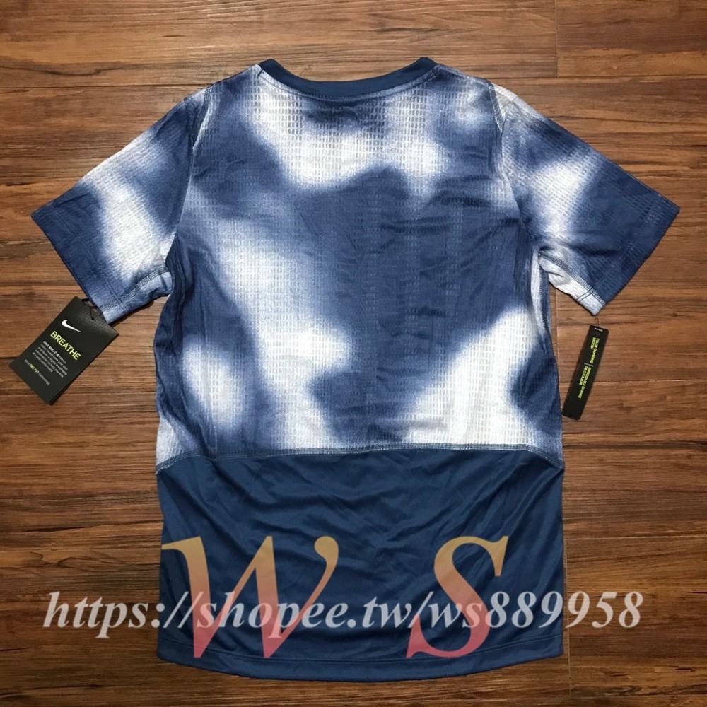 【WS】NIKE B NK TOP SS INSTACOOL 童裝 短袖訓練上衣 藍 快乾 排汗 AQ9576-469-細節圖2
