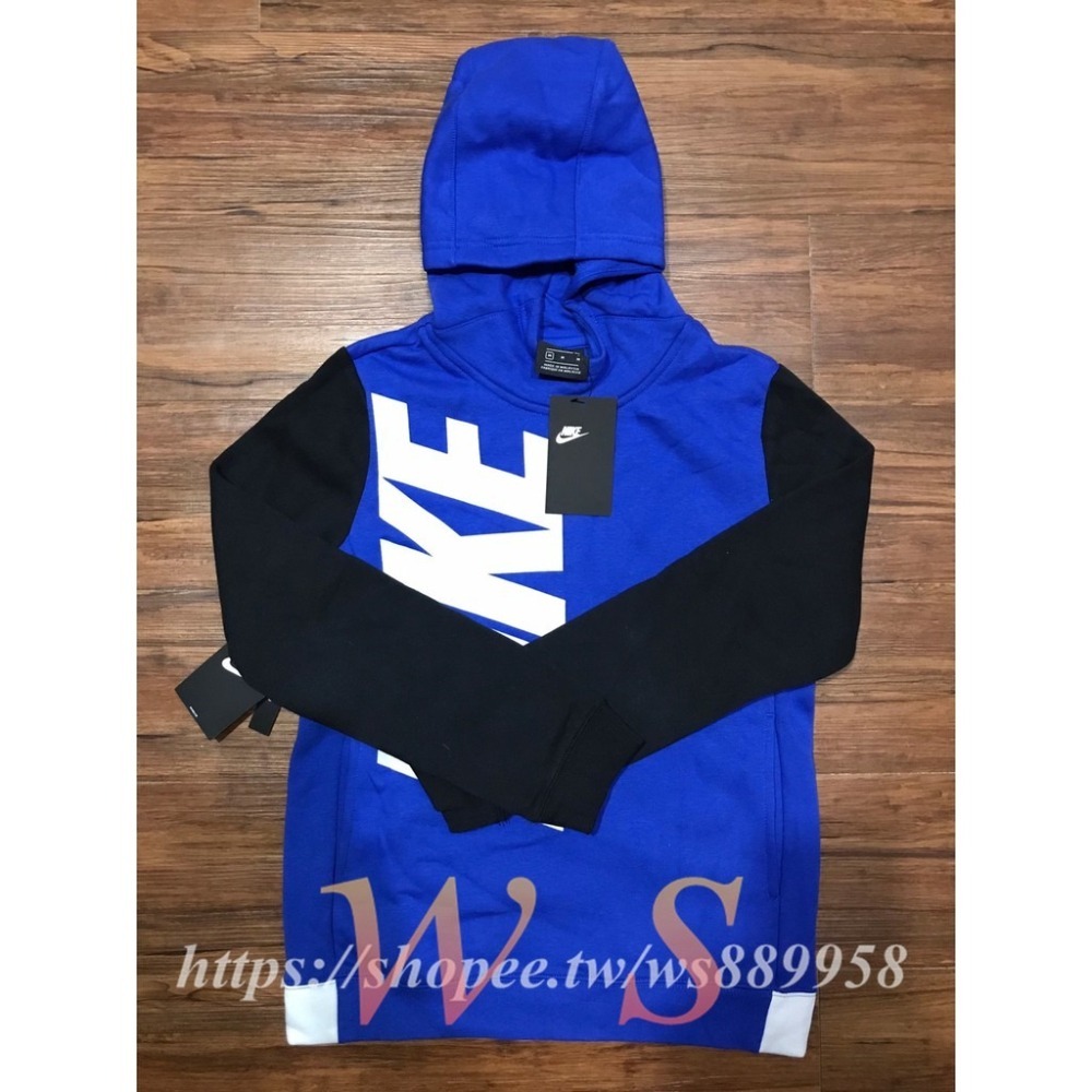 【WS】NIKE B NSW CORE AMPLIFY PO 藍 保暖 帽T BV3659-480-細節圖4