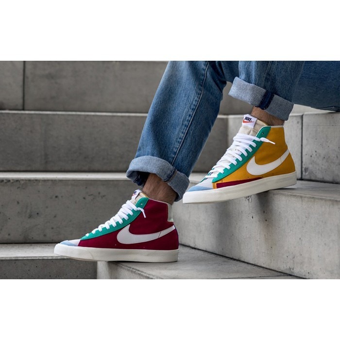 【WS】NIKE Blazer Mid 77 Vintage Suede 麂皮 彩色 復古 百搭 CI1167-600-細節圖2