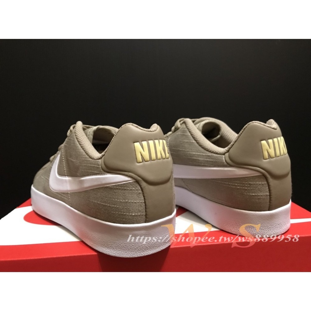 【WS】NIKE Court Royale LW Canvas ＂Khaki＂ 滑板鞋 902810-200 US9-細節圖4