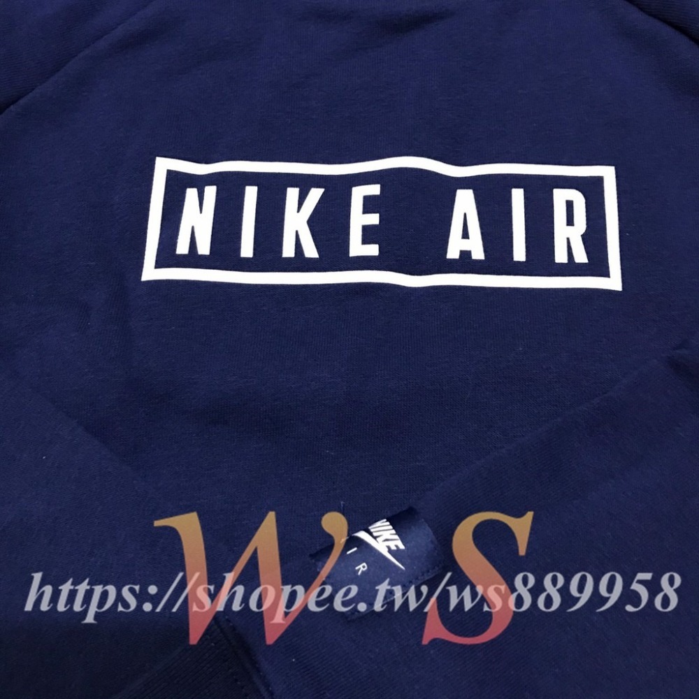 【WS】NIKE HOODIE B NK AIR LS CREW 童裝 長袖T 大學T BV3591-492-細節圖3
