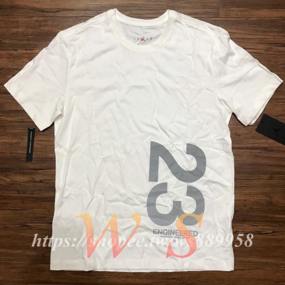 【WS】NIKE JORDAN 23 Engineered 短T TEE 男裝 白 BQ6732-100-細節圖5