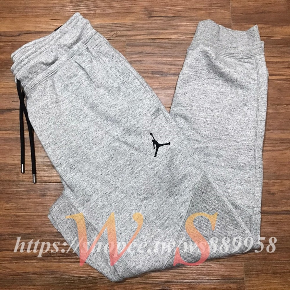 【WS】NIKE JORDAN Wings Flc Pant 喬丹 飛人 棉質 保暖 棉褲 縮口褲 AV3139-091-細節圖3