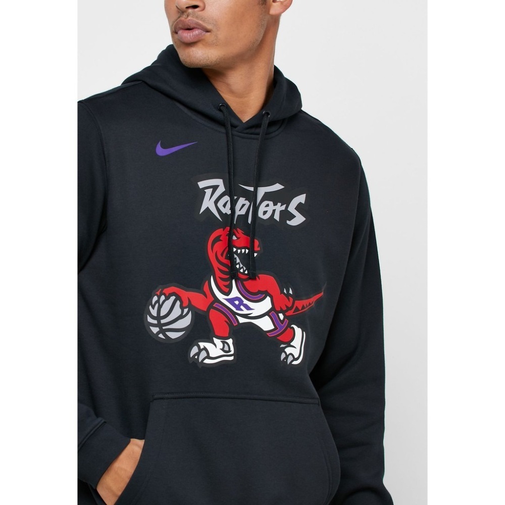 【WS】NIKE NBA AS M Toronto Raptors Club 暴龍隊 帽T 黑 CI4537-010-細節圖6