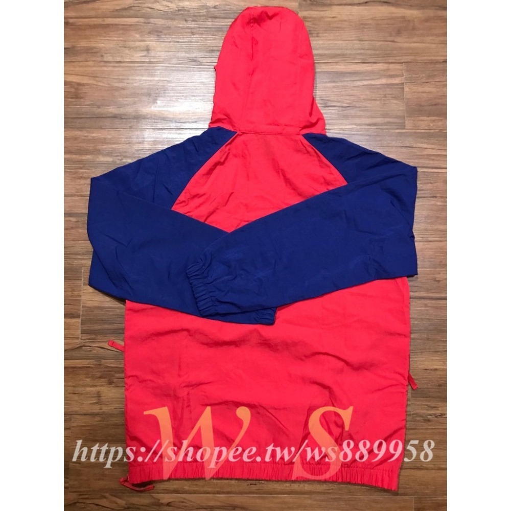 【WS】NIKE NSW AIR 半開襟 風衣 衝鋒外套 男款 藍紅 BV5164-657-細節圖3