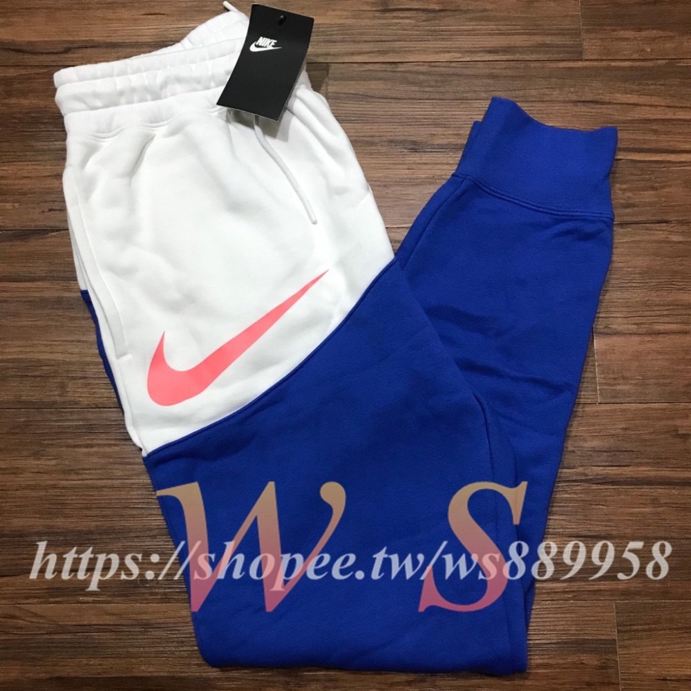 【WS】NIKE NSW Swoosh PANT 大勾 拼接 縮口褲 運動長褲 男款 BV5220-010-細節圖3