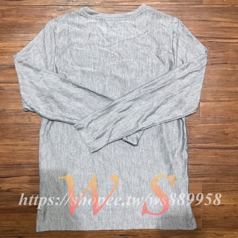 【WS】NIKE PRO DRY-FIT 灰 長袖T恤 童裝 BV3814-056-細節圖4