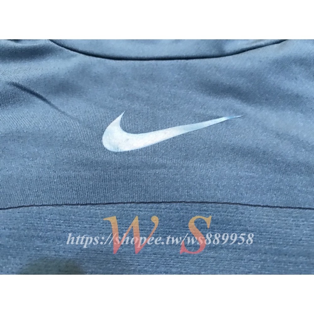 【WS】NIKE TOP LS ALL OVER MESH 訓練長T 水藍色 運動 排汗 女款 885688-425-細節圖3