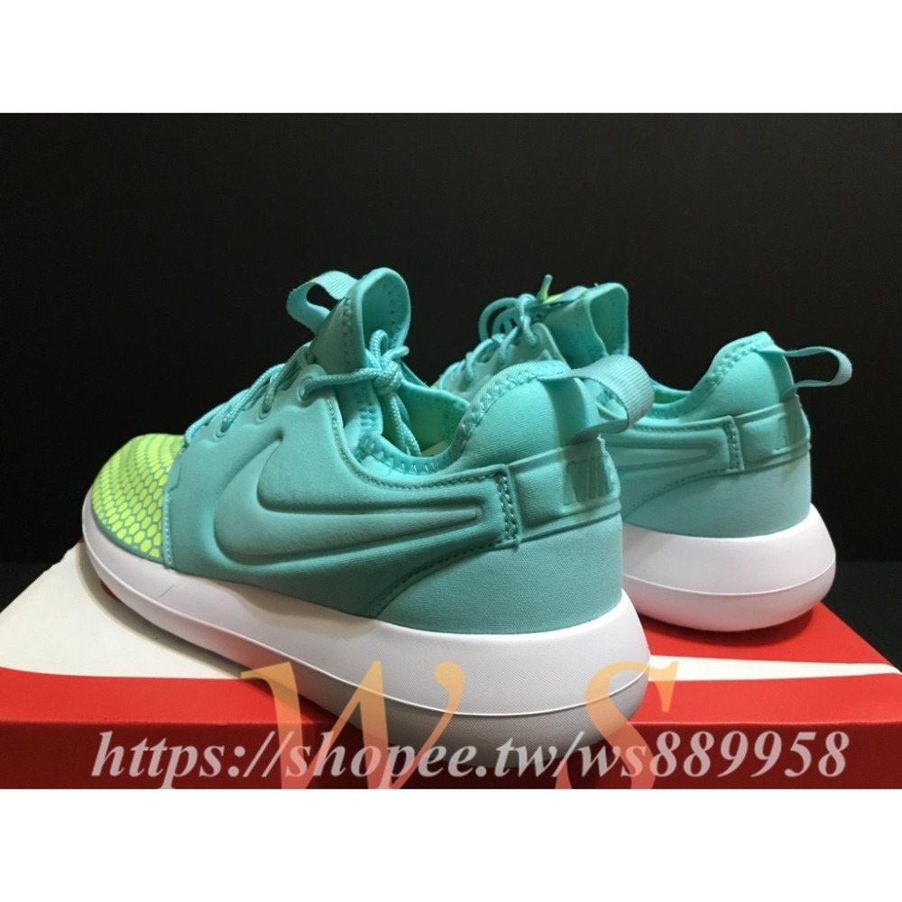 【WS】NIKE ROSHE ONE FLYKNIT 慢跑 休閒 青綠色 918245-300-細節圖4