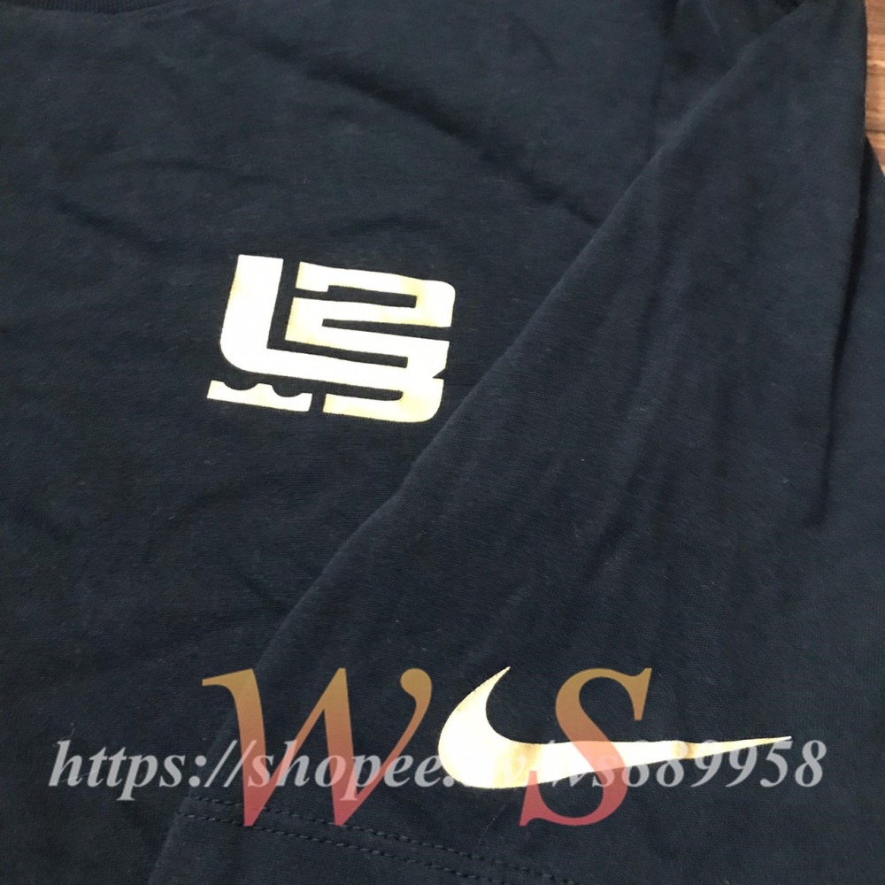 【WS】NIKE DRY LBJ 黑色 仁義禮智信 黑金 運動 休閒 籃球 短T T恤 CV1058-010-細節圖7