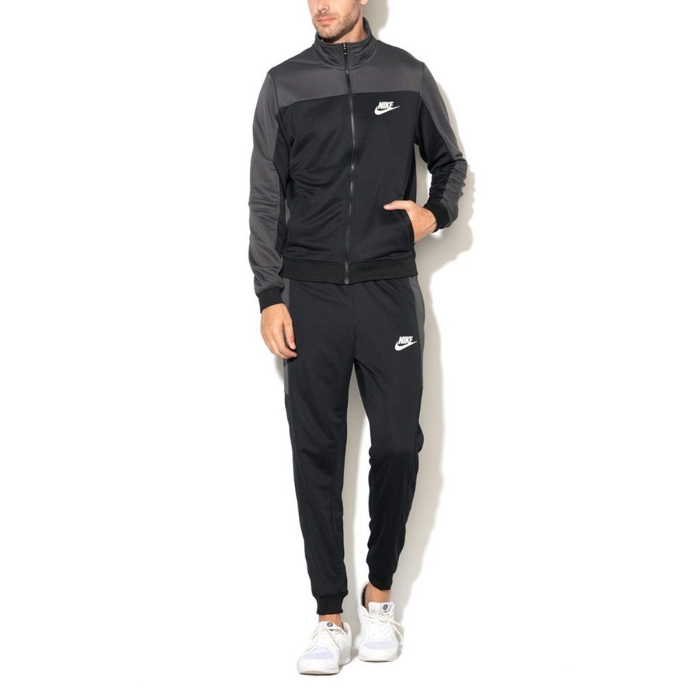 【WS】NIKE NSW 立領外套 黑灰 雙口袋 訓練 健身 運動外套 男款 861775-060-細節圖4