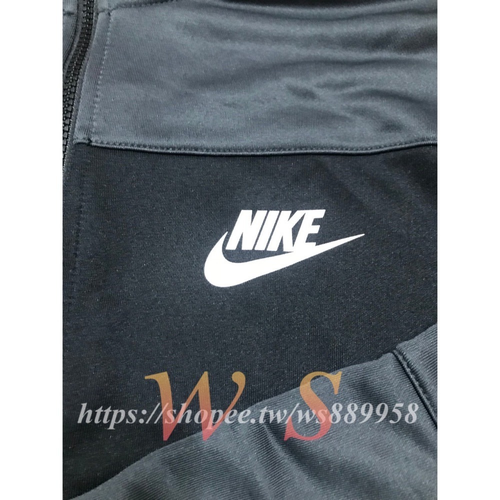 【WS】NIKE NSW 立領外套 黑灰 雙口袋 訓練 健身 運動外套 男款 861775-060-細節圖7