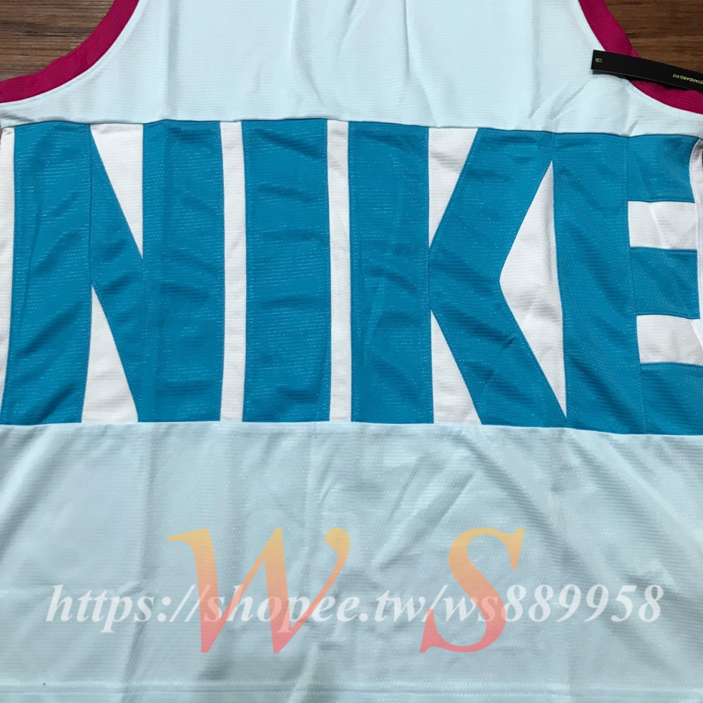 【WS】NIKE AS M DRY 男款 大LOGO 藍 運動 網眼 球衣 籃球 背心 DA1042-498-細節圖3