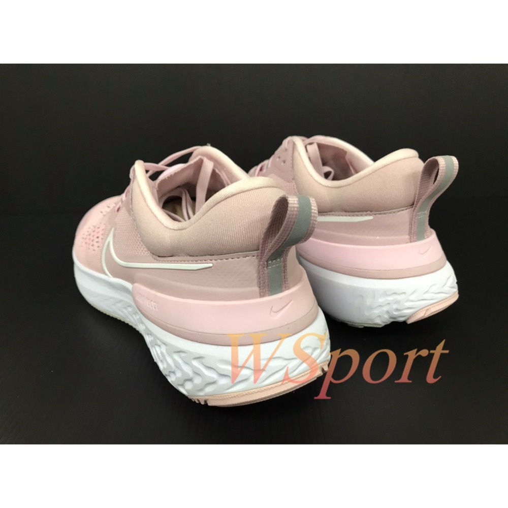 【WS】NIKE REACT MILER 2 女鞋 玫瑰粉 運動 緩震 休閒 慢跑 跑步鞋 CW7136-500-細節圖3