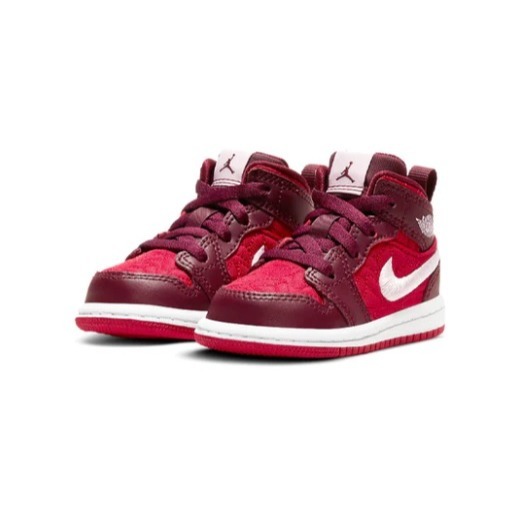 【WS】AIR JORDAN 1 MID SE (TD) 紅 小芝加哥 AJ1 籃球鞋 小童鞋 AV5172-600-細節圖5