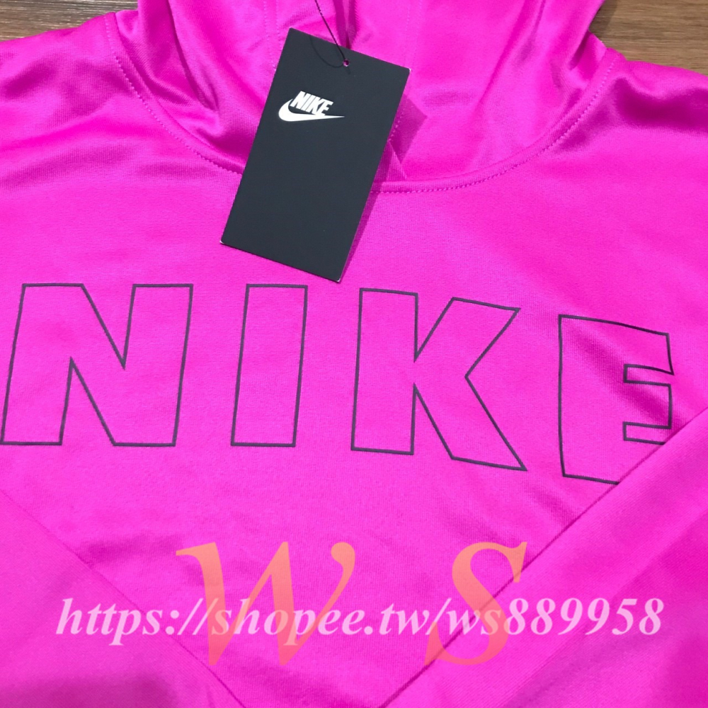 【WS】NIKE AIR HOODIE 女款 粉 運動 休閒 連帽 帽T 休閒外套 連帽外套 長版 CJ3113-601-細節圖3