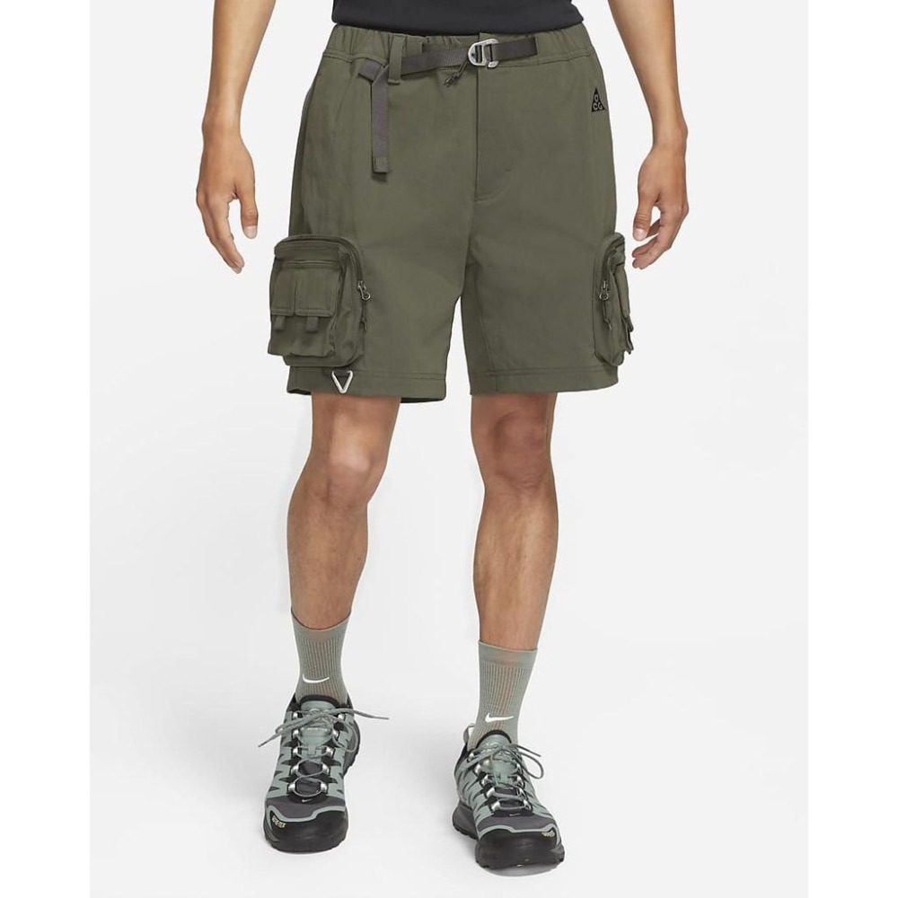 【WS】NIKE ACG OUTDOOR 男 多口袋 工作短褲 工裝 軍綠色 DH8348-355-細節圖3