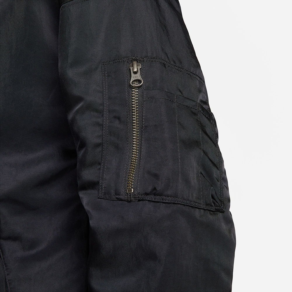 【WS】NIKE NSW VRSTY BMBR JKT 女款 立領 運動 休閒 保暖 飛行外套 DV7877-010-細節圖7