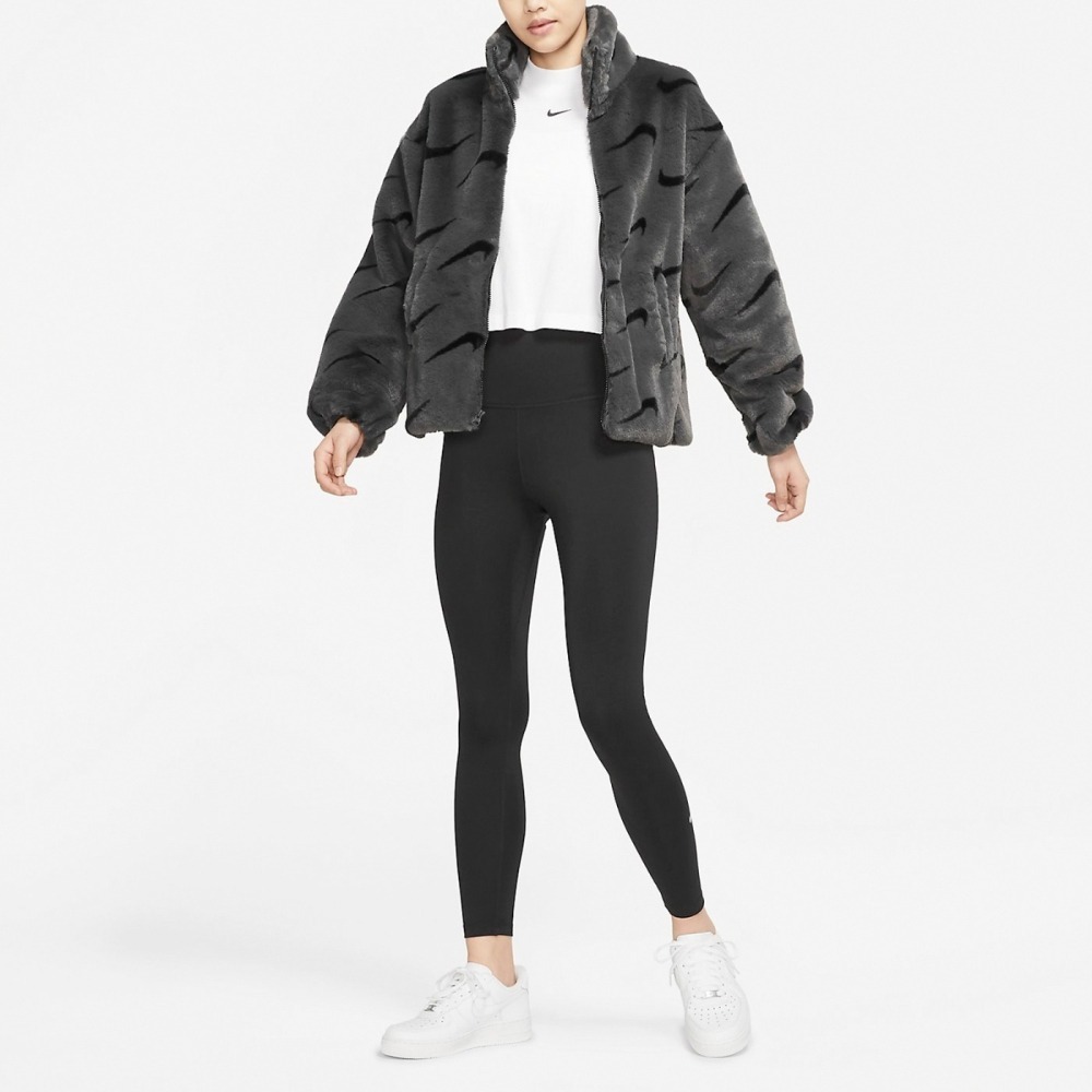 【WS】NIKE NSW FX FUR AOP JKT 女款 運動 休閒 毛毛 保暖 立領 外套 DQ6843-070-細節圖4