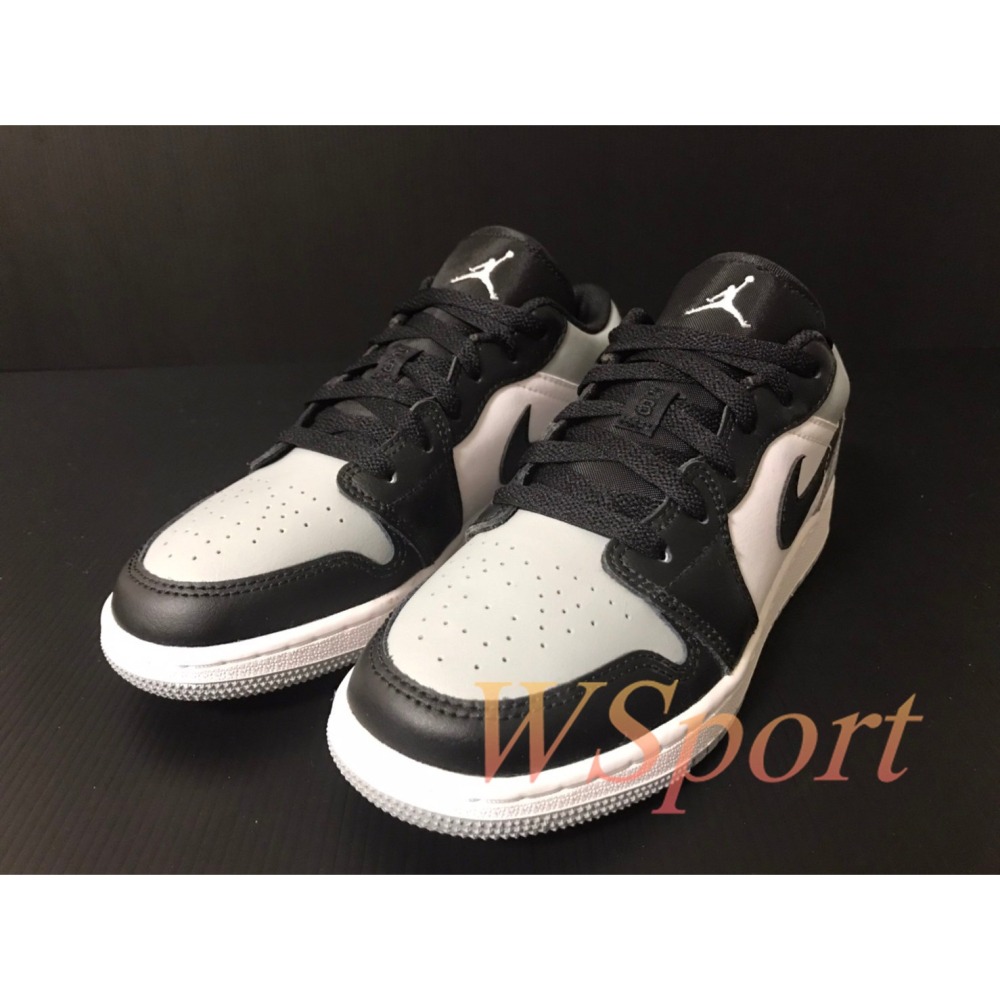 【WS】NIKE JORDAN 1 LOW (GS) SHADOW TOE 黑灰影子 休閒鞋 553560-052-細節圖2