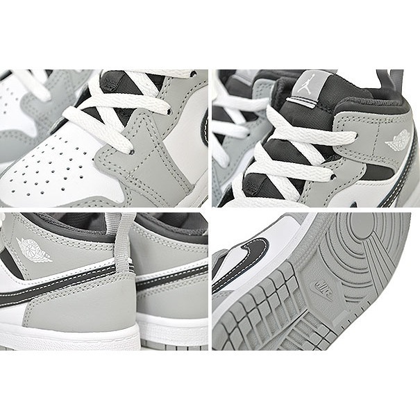 【WS】NIKE JORDAN 1 MID TD SMOKE GREY 煙霧灰 學步鞋 休閒鞋 640735-078-細節圖7