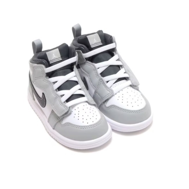 【WS】NIKE JORDAN 1 MID ALT TD 煙霧灰 學步鞋 休閒鞋 AR6352-078-細節圖5