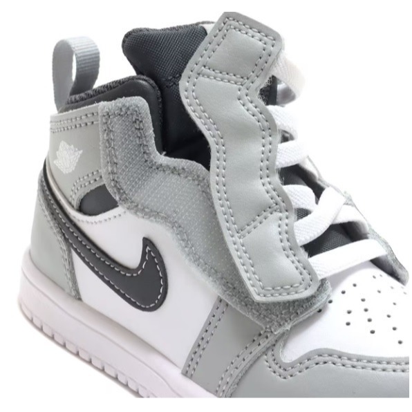 【WS】NIKE JORDAN 1 MID ALT TD 煙霧灰 學步鞋 休閒鞋 AR6352-078-細節圖9