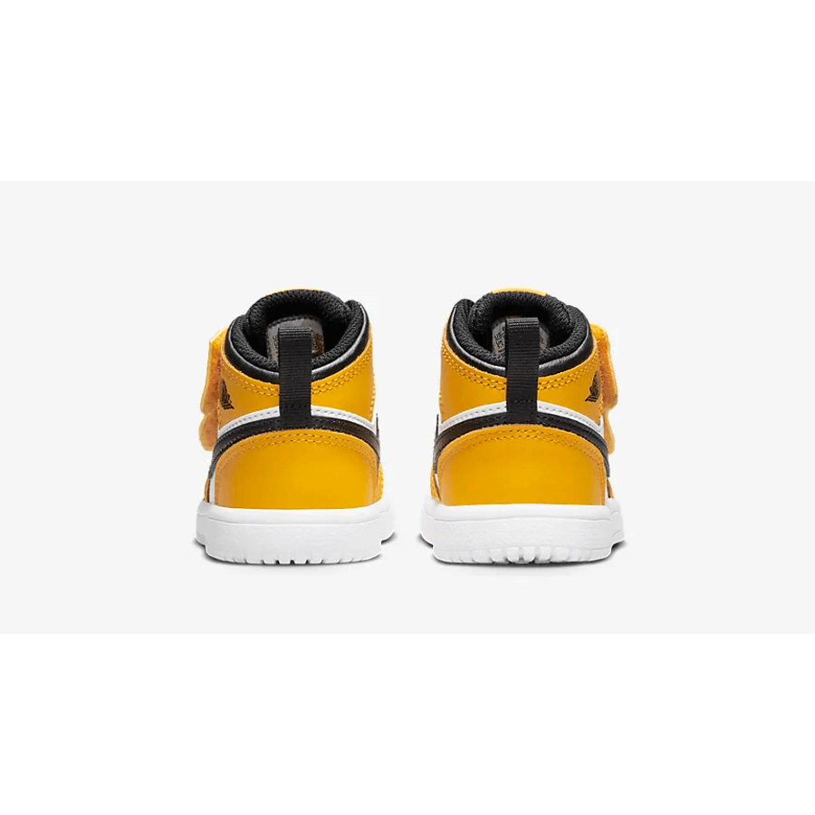 【WS】NIKE JORDAN 1 MID TD TAXI  AJ1 黑白黃 學步鞋 休閒鞋 AR6352-701-細節圖7