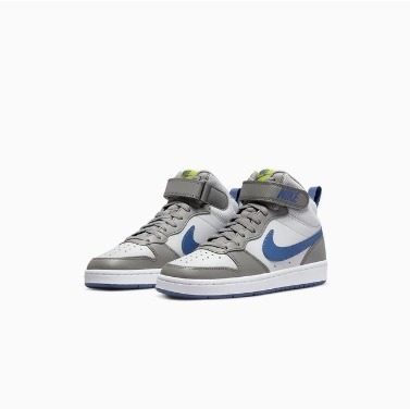 【WS】NIKE COURT BOROUGH MID 2 (GS)藍白灰 復古 運動 休閒鞋 CD7782-007-細節圖6