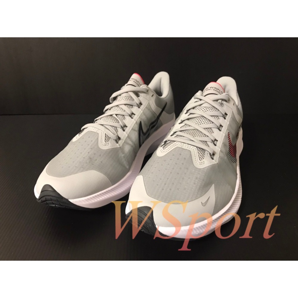 【WS】 NIKE AIR ZOOM WINFLO8 男鞋 灰橘 運動 健身 氣墊 跑步鞋 CW3419-005-細節圖2