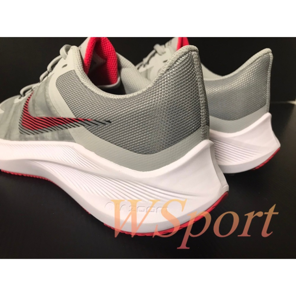 【WS】 NIKE AIR ZOOM WINFLO8 男鞋 灰橘 運動 健身 氣墊 跑步鞋 CW3419-005-細節圖4