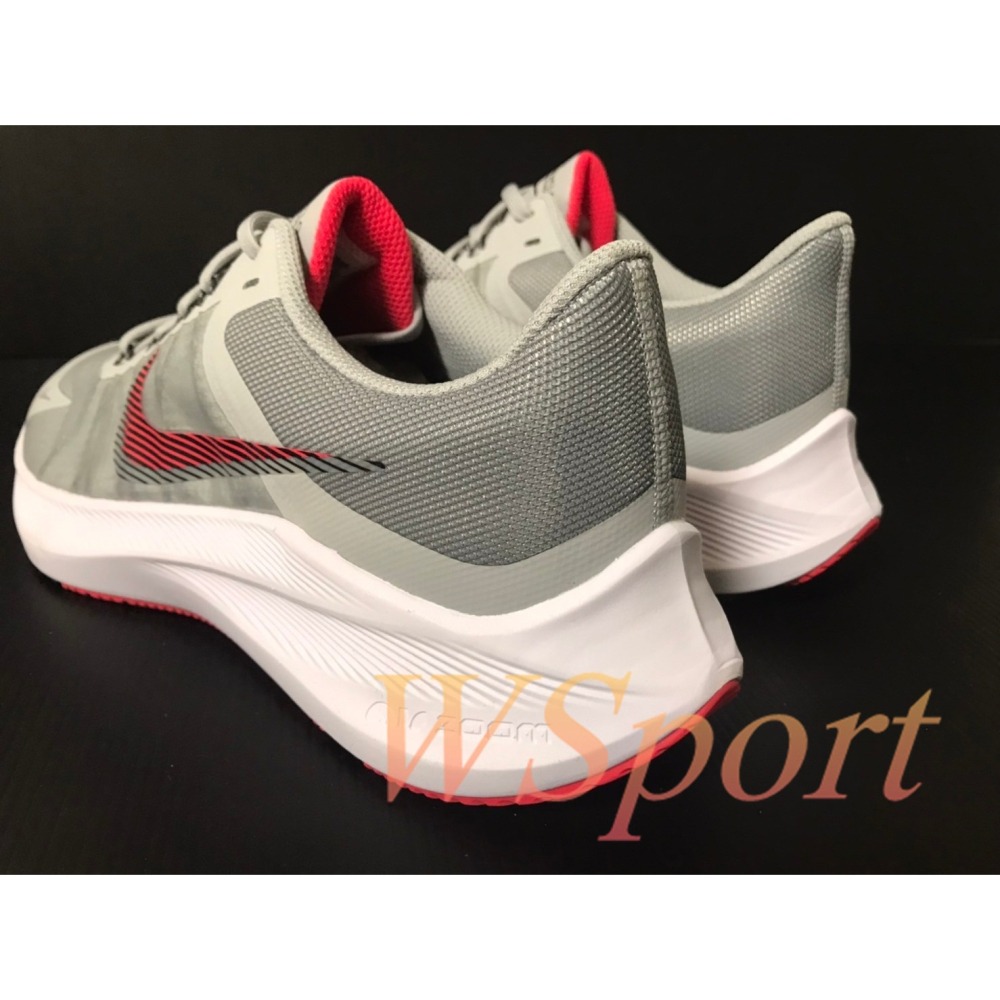 【WS】 NIKE AIR ZOOM WINFLO8 男鞋 灰橘 運動 健身 氣墊 跑步鞋 CW3419-005-細節圖5