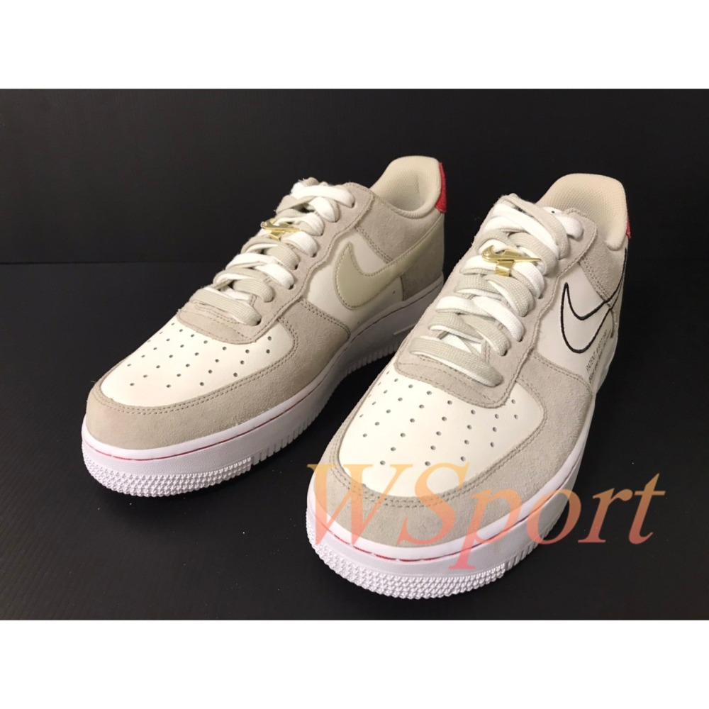 【WS】NIKE AIR FORCE1 07 FIRST USE 男款 刺繡 運動 復古 休閒鞋 DB3597-100-細節圖2