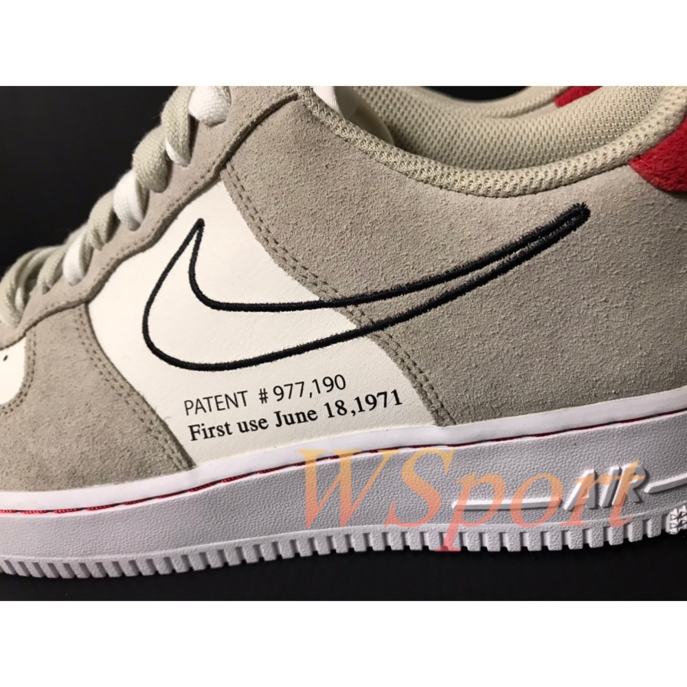 【WS】NIKE AIR FORCE1 07 FIRST USE 男款 刺繡 運動 復古 休閒鞋 DB3597-100-細節圖3