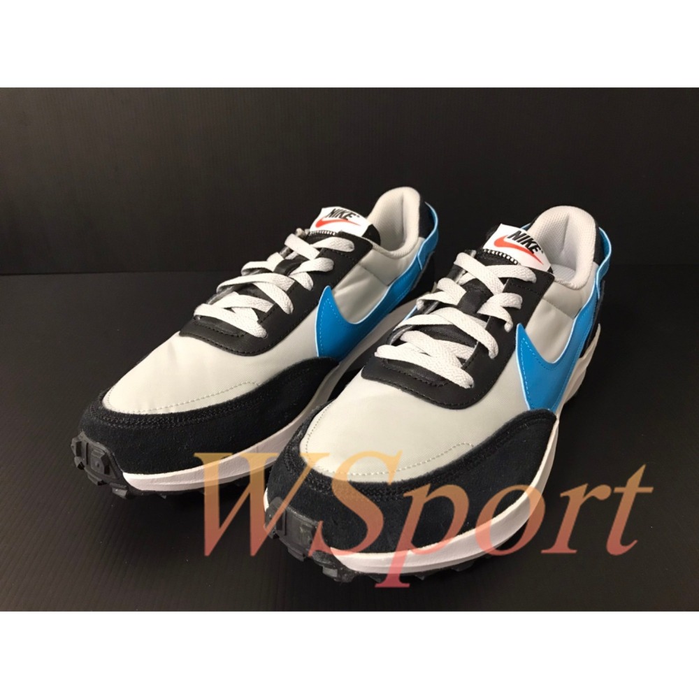 【WS】NIKE WAFFLE DEBUT 男鞋 黑藍 運動 復古 慢跑 休閒鞋 DH9522-004-細節圖2