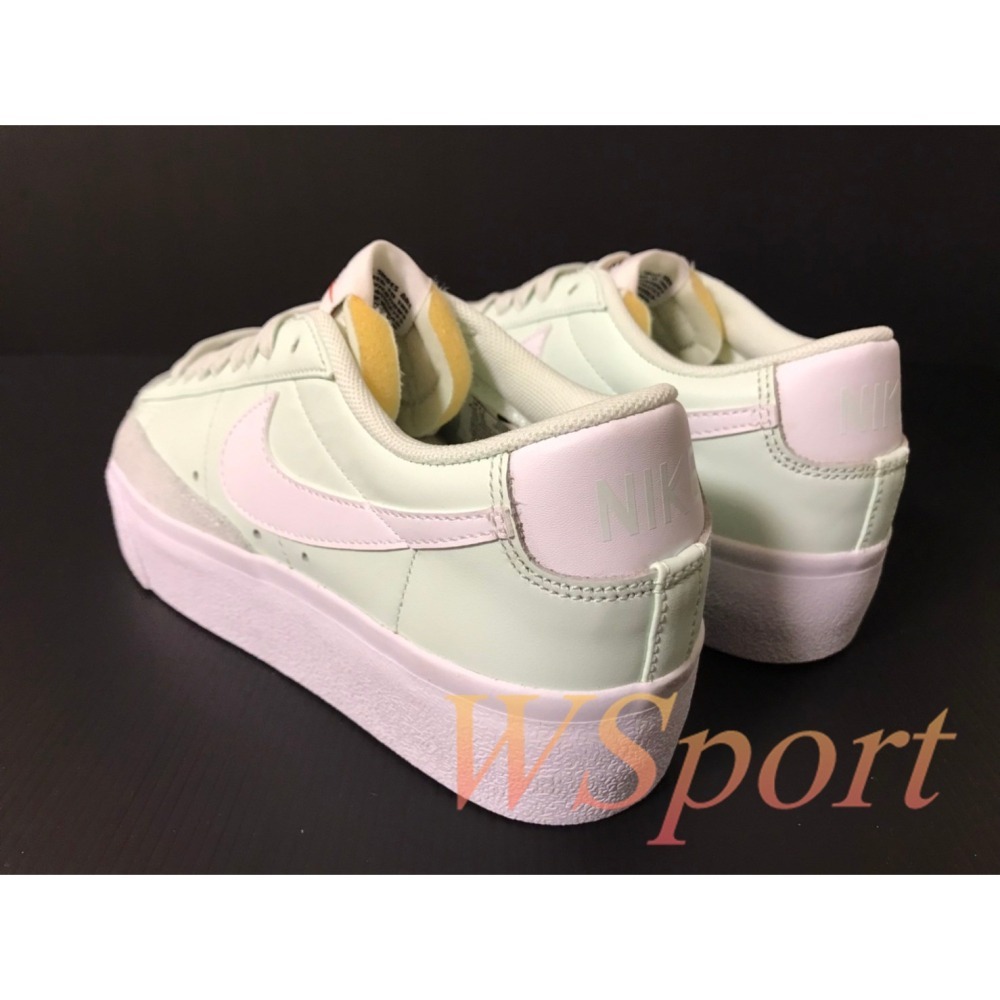 【WS】NIKE W BLAZER LOW 女鞋 蘋果綠 運動 復古 增高 厚底 休閒鞋 DJ0292-300-細節圖3