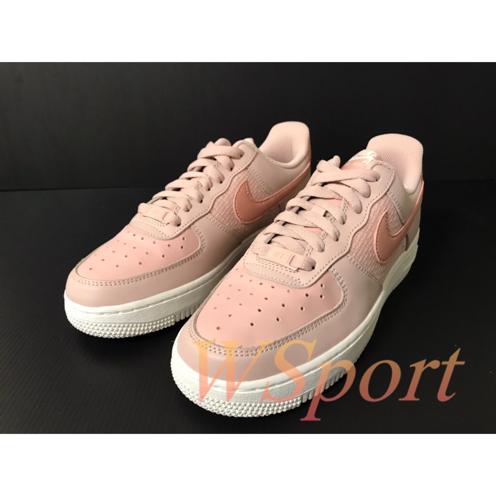 【WS】NIKE W AIR FORCE 1 AF1 女鞋 粉 運動 復古 增高 休閒鞋 DJ9945-600-細節圖2