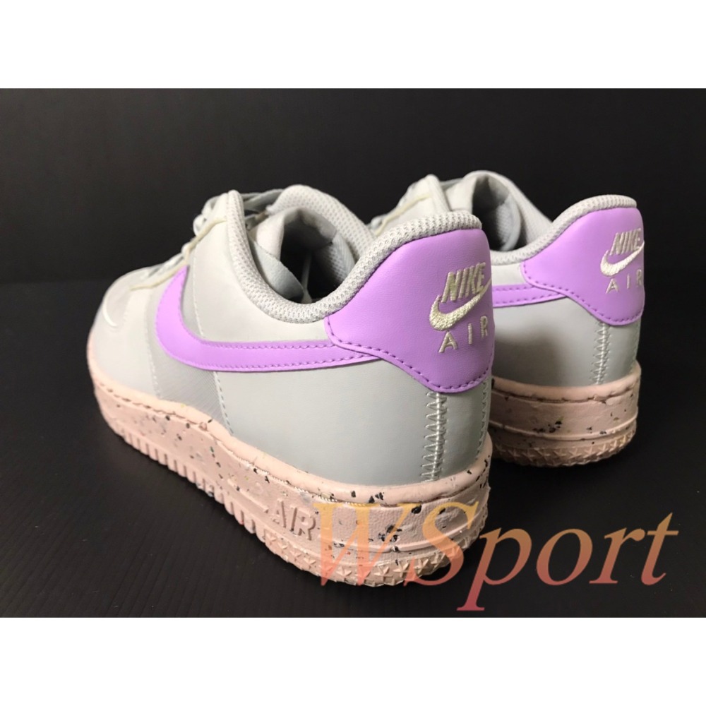 【WS】NIKE W AIR FORCE 1  CRATER 女鞋 灰粉 運動 復古 休閒鞋 DM8914-001-細節圖2